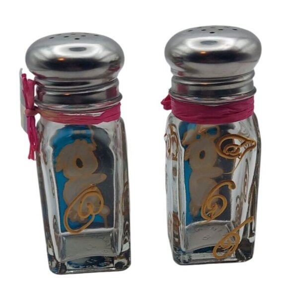 Liza Enger Handpainted Koala Bear Glass Salt & Pepper Shakers Gift Box Australia - Picture 5 of 13